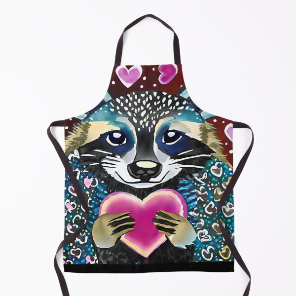 Item preview, Kawaii Digital Painting Raccoon With A Heart, Valentines Day Gift designed and sold by TMelonShop.