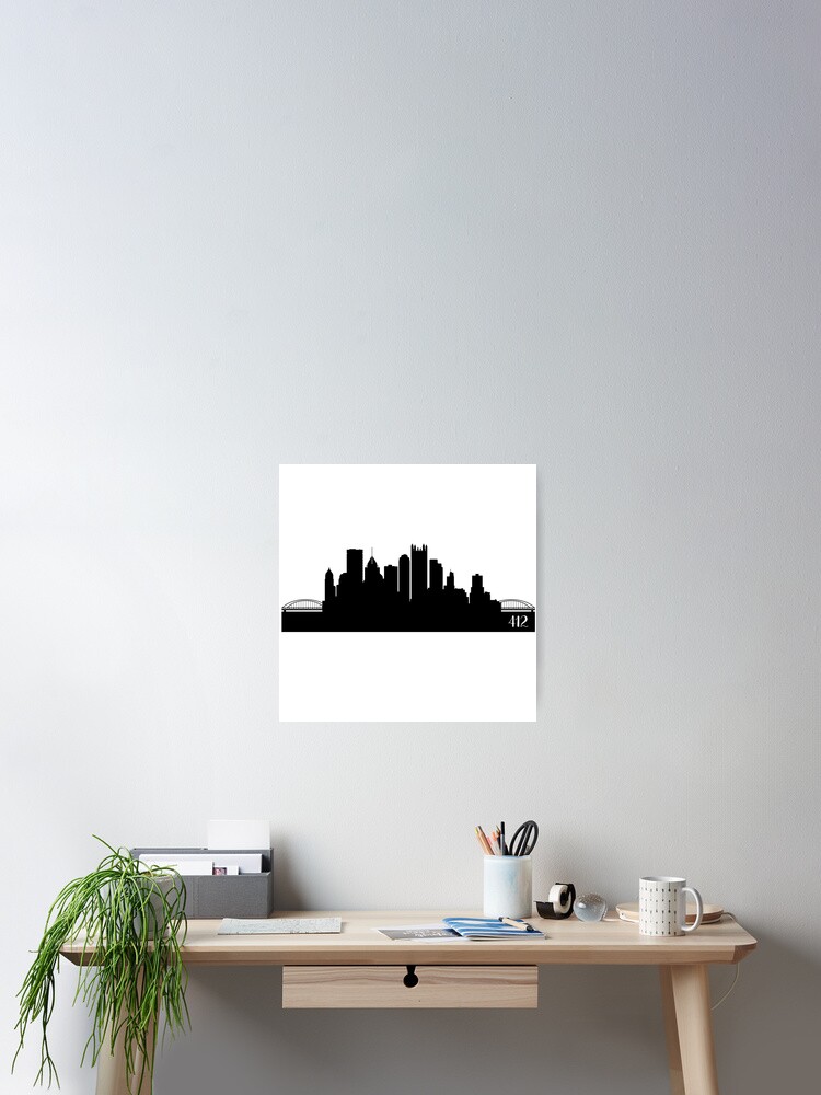 Thumbnail 2 of 3, Poster, Pittsburgh 412 designed and sold by lainade.