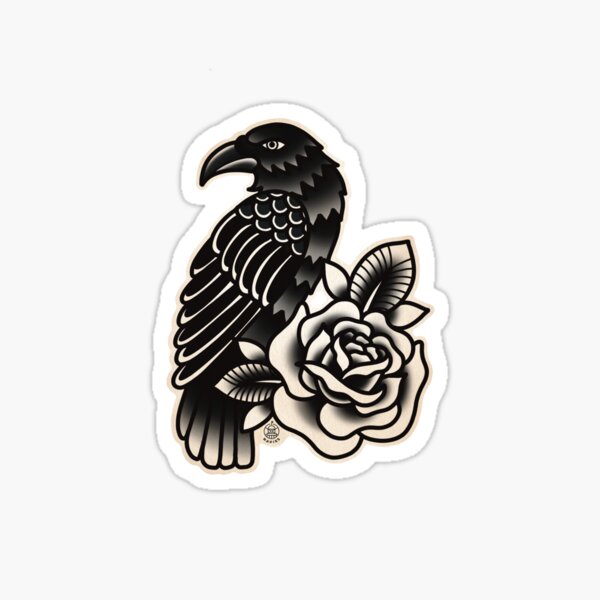 Ravens Tattoo Stickers for Sale  Redbubble