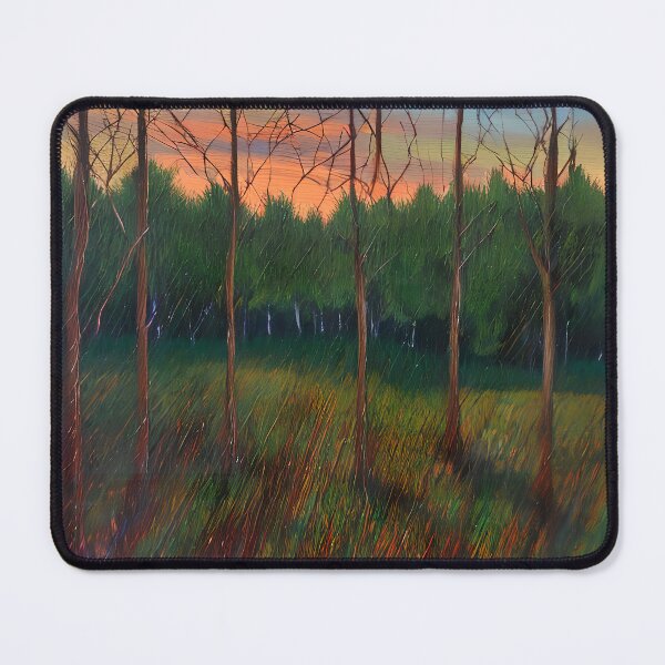 Item preview, Vintage Painting, Forest And Blue Sky, Trees Grass And Sunset Gift designed and sold by TMelonShop.