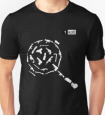 Camiseta ajustada Armas de la camiseta de PUBG - Jugadores Desconocidos Campos de batalla