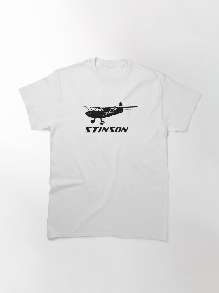 Alternate view of Stinson Aircraft with Logo Classic T-Shirt