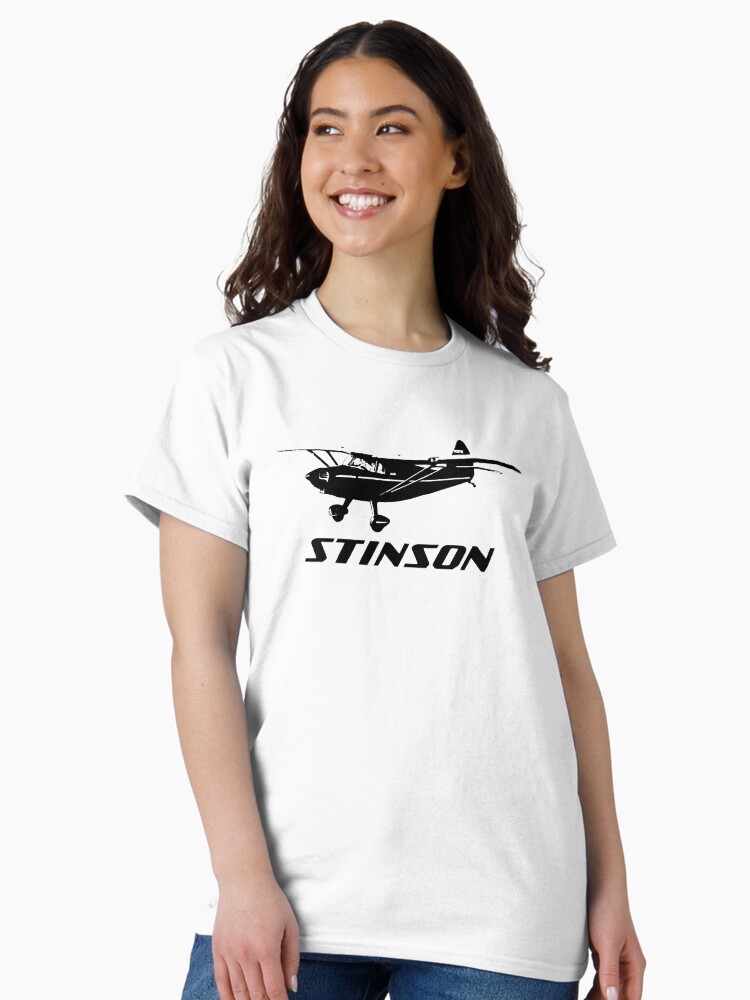 Thumbnail 2 of 7, Classic T-Shirt, Stinson Aircraft with Logo designed and sold by cranha.