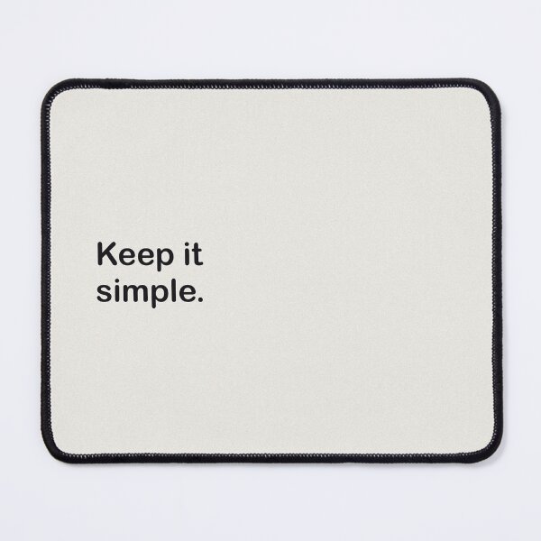 Item preview, Keep It Simple Quote in Black and White - Minimal Typography designed and sold by BohomadicStudio.