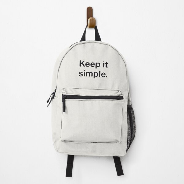 Item preview, Keep It Simple Quote in Black and White - Minimal Typography designed and sold by BohomadicStudio.