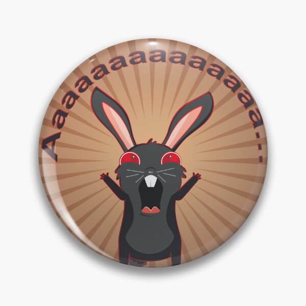 Item preview, Black rabbit screaming designed and sold by AnnArtshock.