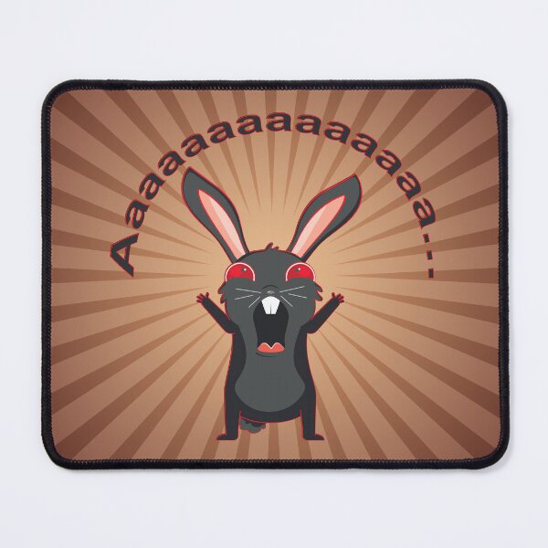 Item preview, Black rabbit screaming designed and sold by AnnArtshock.