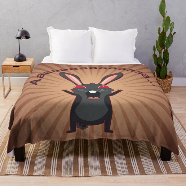 Item preview, Black rabbit screaming designed and sold by AnnArtshock.