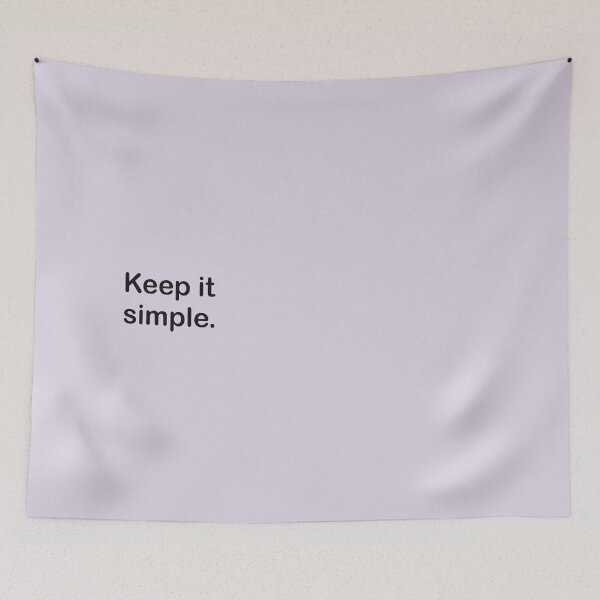 Item preview, Copy of Keep It Simple Quote in Lila - Minimal Typography designed and sold by BohomadicStudio.