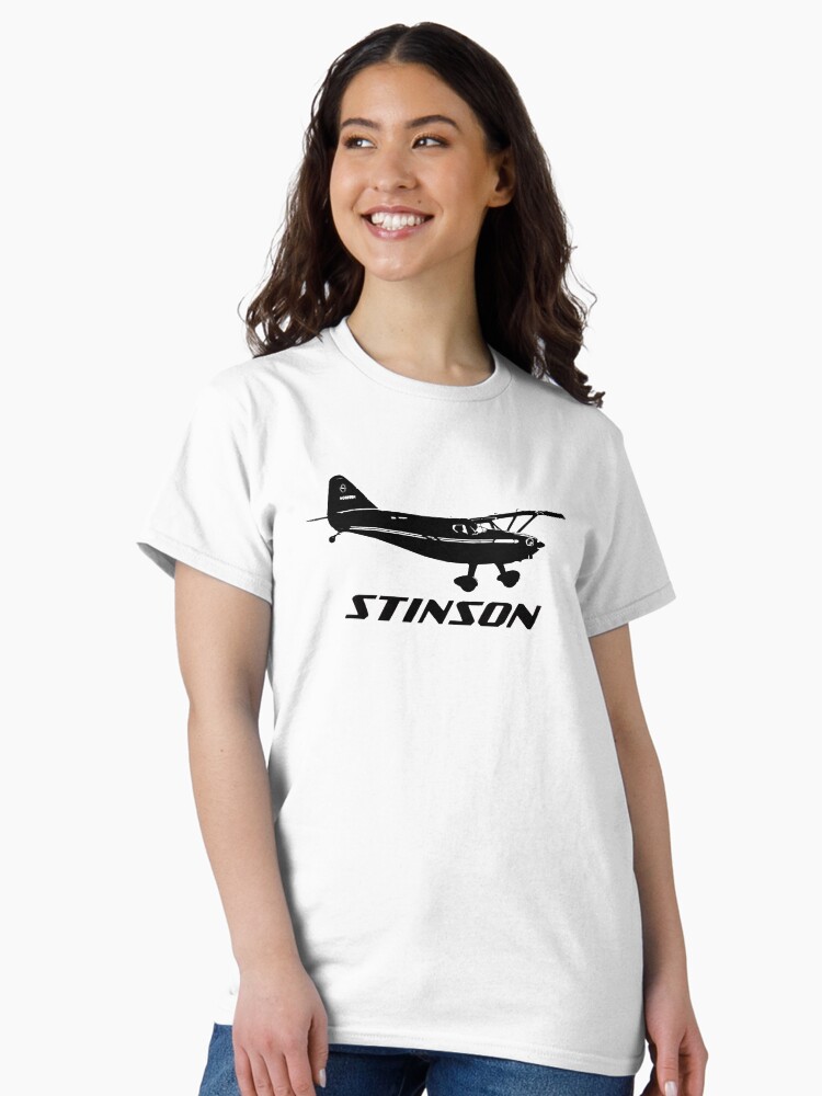 Thumbnail 2 of 7, Classic T-Shirt, Stinson Aircraft with Logo designed and sold by cranha.