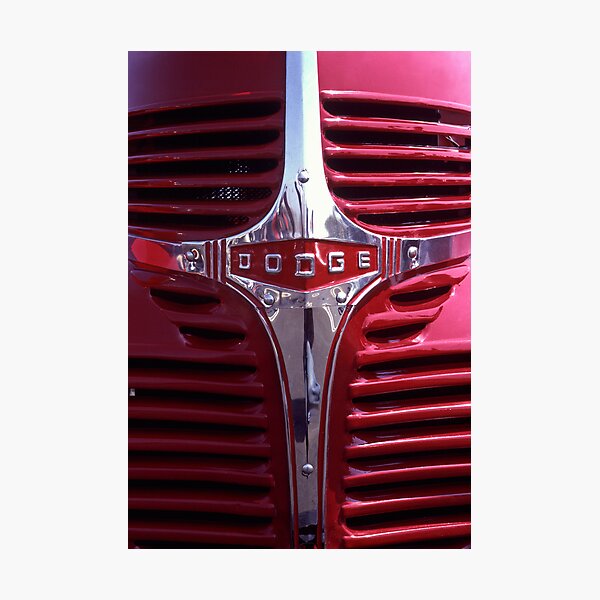 1938 Dodge Pickup Front End Photographic Print