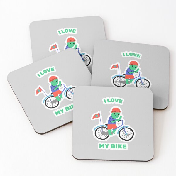 Item preview, I Love My Bike Sticker for Bike Lovers designed and sold by majnate.