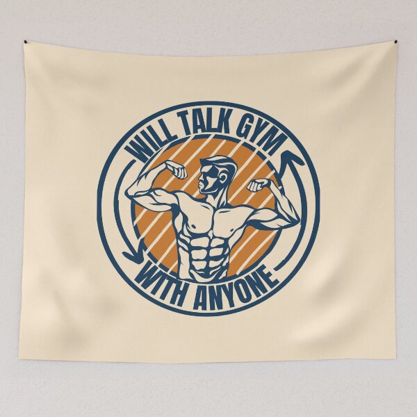 Item preview, Will talk Gym with anyone Cool lifting  designed and sold by 5thseason-shop.