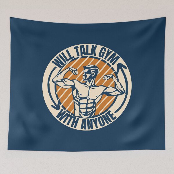 Item preview, Will talk Gym with anyone Cool lifting  designed and sold by 5thseason-shop.
