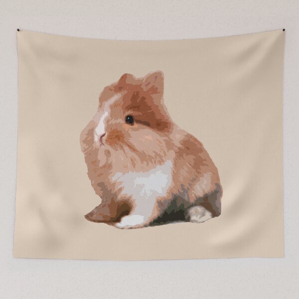 Item preview, Cute Furry Brown Orange Lionhead Rabbit Loves You designed and sold by wigobun.