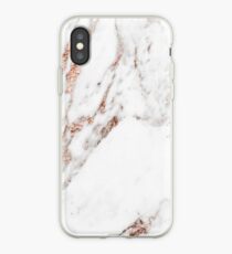Rose gold vein marble iPhone Case
