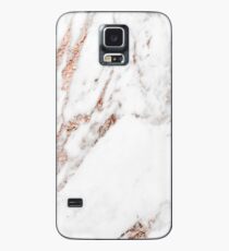 Roségold Ader Marmor Hülle & Klebefolie für Samsung Galaxy