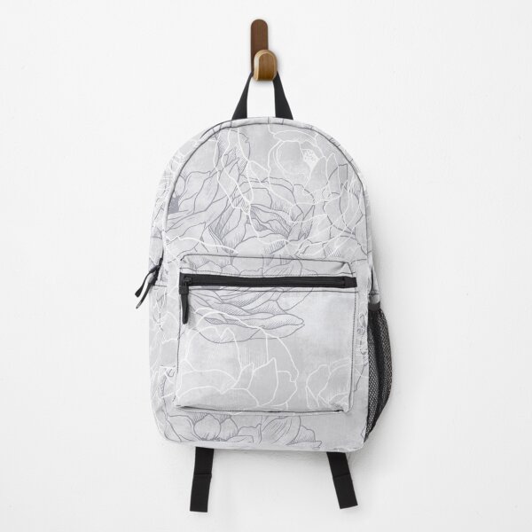 Item preview, Grayscale Carnation Outline Pattern designed and sold by marknprints.