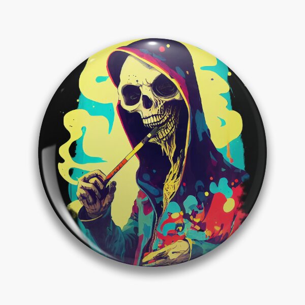 Item preview, The Grim Reaper smoking designed and sold by flowinglobe.