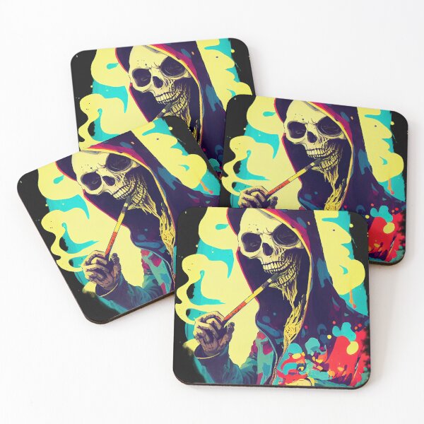 Item preview, The Grim Reaper smoking designed and sold by flowinglobe.