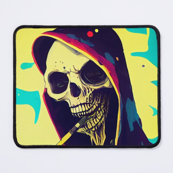 Item preview, The Grim Reaper smoking designed and sold by flowinglobe.