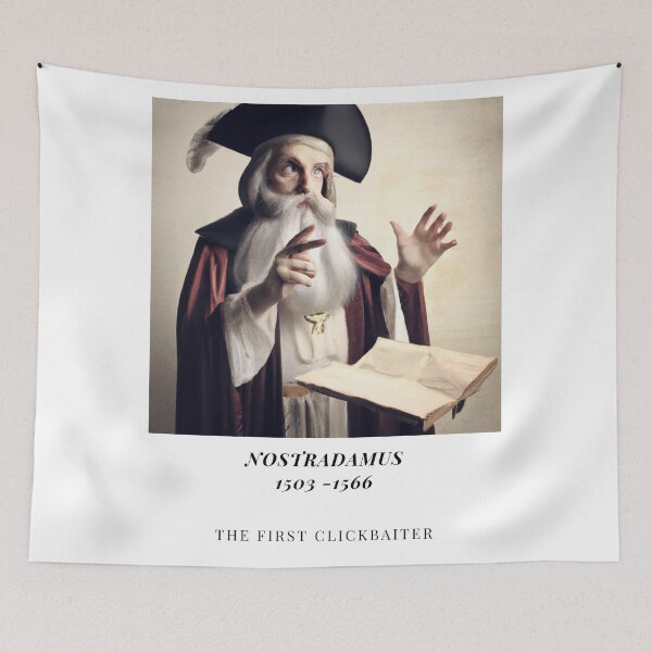 Item preview, Nostradamus The First Clickbaiter designed and sold by SmartCastle.