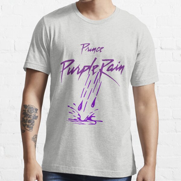 Prince Purple Rain Flower T-Shirt - White - Medium