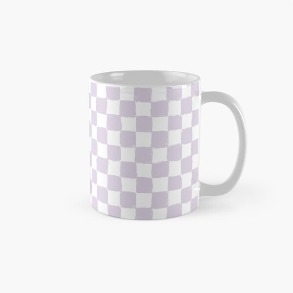 Aperçu de l'œuvre Motif à carreaux lilas et blancs - Imprimé à carreaux rétro en violet clair créée et vendue par BohomadicStudio.