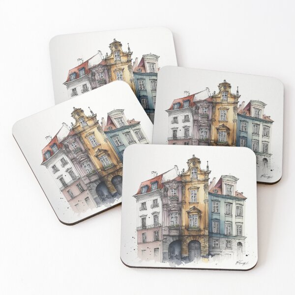 Item preview, Ink and Watercolor Cityscapes designed and sold by Abili-Tees.