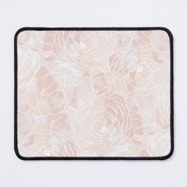 Item preview, Carnation Outline Pattern in Pink Pastel designed and sold by marknprints.