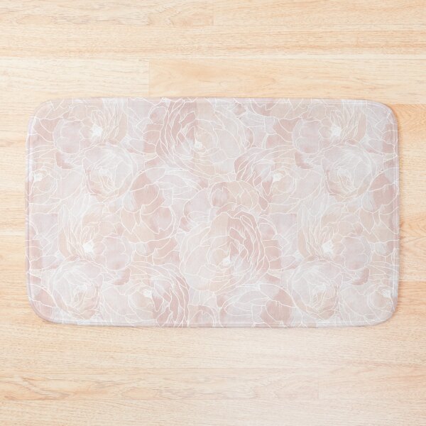 Item preview, Carnation Outline Pattern in Pink Pastel designed and sold by marknprints.
