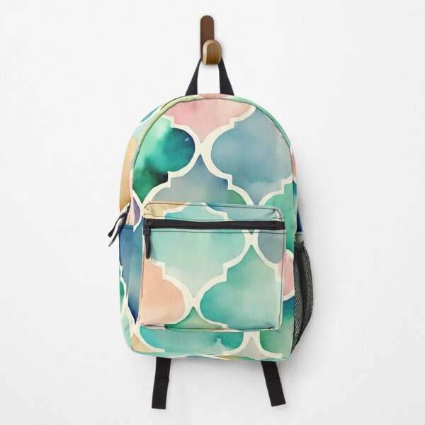 Item preview, Watercolour Ogee Quatrefoil Trellis #2 designed and sold by Patternifico.