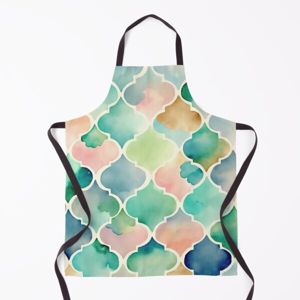 Item preview, Watercolour Ogee Quatrefoil Trellis #2 designed and sold by Patternifico.