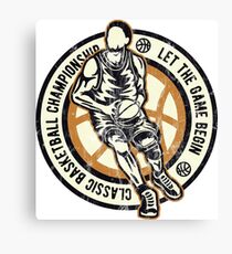 CLASSIC BASKETBALL - Retro Basketball Streetball Shirt Canvas Print
