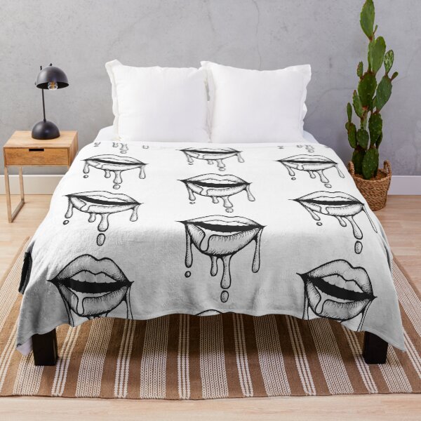 Item preview, Lips tattoo black ink designed and sold by InkStation24.