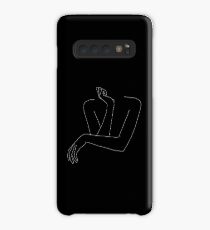 Woman's arms line drawing illustration - Anna Black Case/Skin for Samsung Galaxy