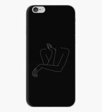 Woman's arms line drawing illustration - Anna Black iPhone Case