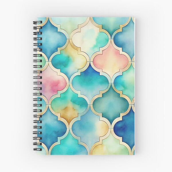 Item preview, Watercolour Ogee Quatrefoil Trellis #3 designed and sold by Patternifico.