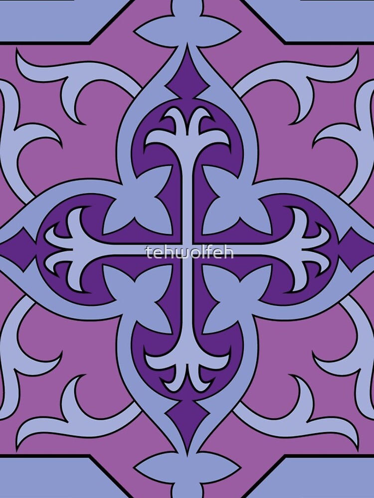 Thumbnail 4 of 4, iPhone Case, Violet Pattern designed and sold by tehwolfeh.