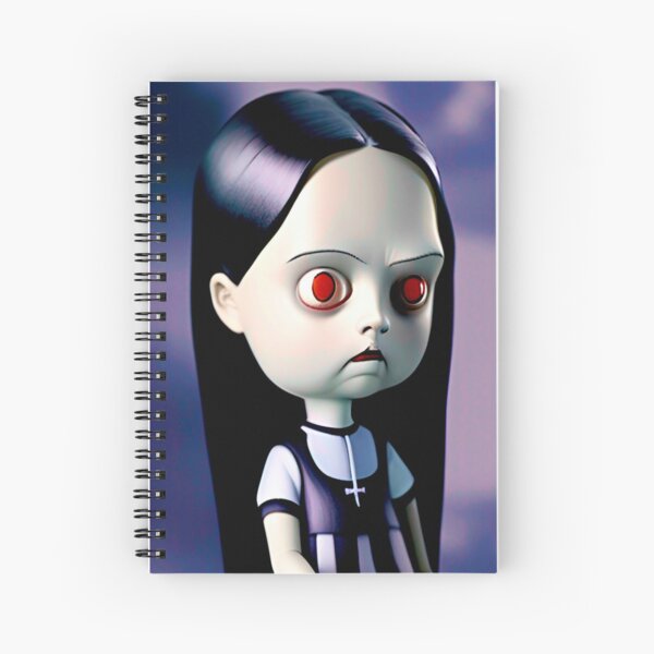 HIFONI Mercredi Addams Notebook - 150 Pages Mercredi Addams Journal Live  Action TV - Mercredi Addams Diary Notebook Papeterie pour les Fans, 14x8.8  cm