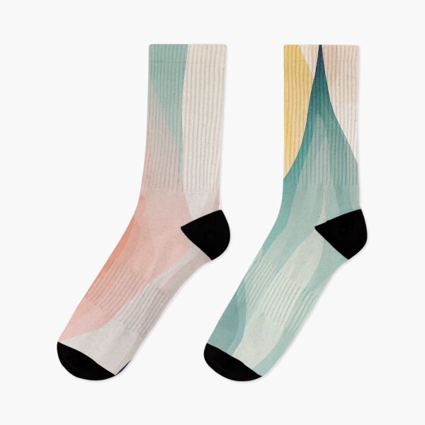 Item preview, "Presley" - Watercolor Abstract Painting Stripes Pattern in Blue, Yellow, Green, White, Pink, Orange, Purple, Navy, Cream, designed and sold by HiArtify ❤️.
