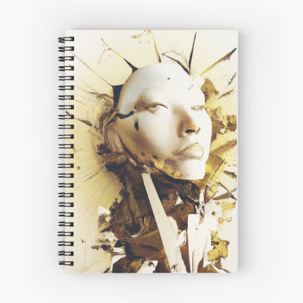 Item preview, Golden Face - abstract art designed and sold by XandoDesign.