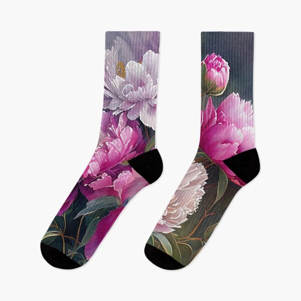 Artikelvorschau, Aquarellmalerei von rosa Pfingstrosen entworfen und verkauft von kansaikate.