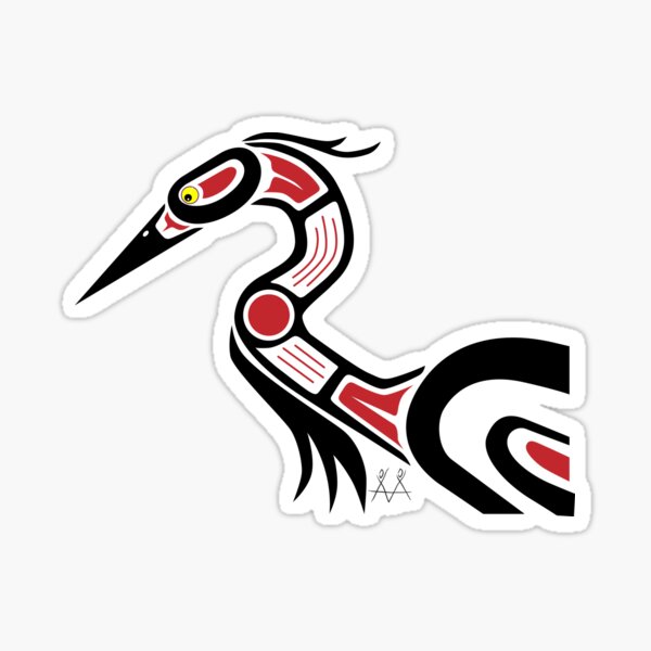 Mohkahasiw: Heron Sticker