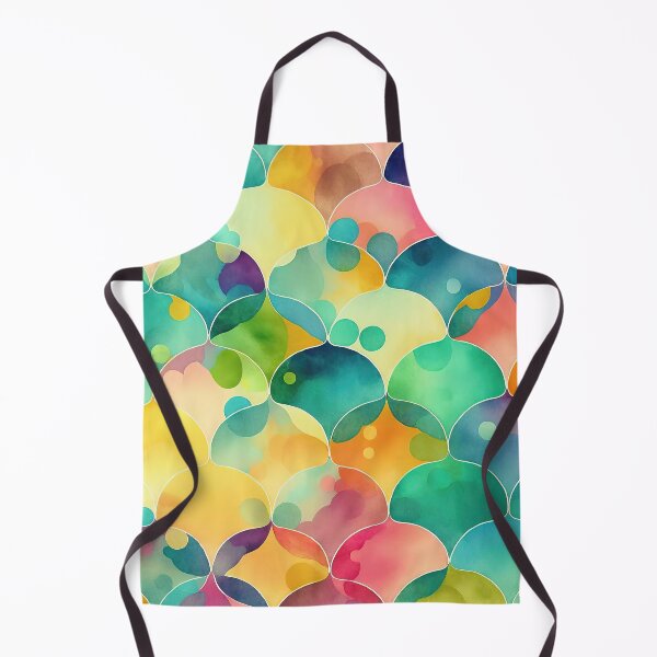 Item preview, Watercolour Ogee Fishscales designed and sold by Patternifico.
