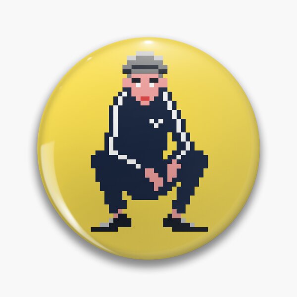Artikelvorschau, Slawische Kniebeuge: Gopnik T-Shirt. Pixel Kunst entworfen und verkauft von Glucka.