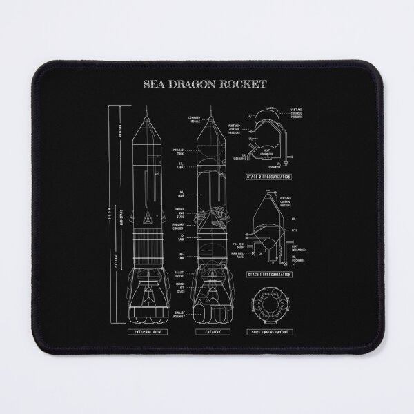 Item preview, Seadragon Rocket (1962) Vertical - No Background designed and sold by BGALAXY.