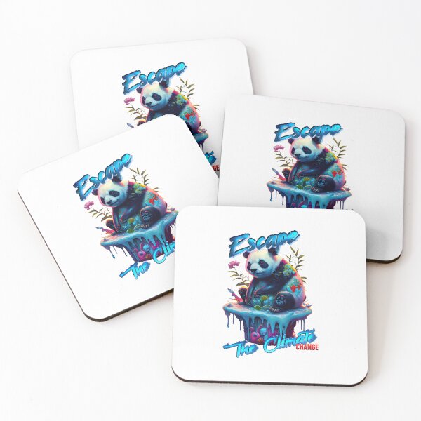 Item preview, ESCAPE THE CLIMATE(change) - Panda Bear Version designed and sold by Earth Celebration Designs.