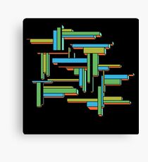 retro blocks Canvas Print
