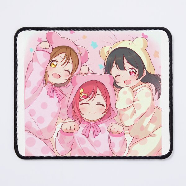 Item preview, Anime Girls in pink pyjamas designed and sold by schizarty.
